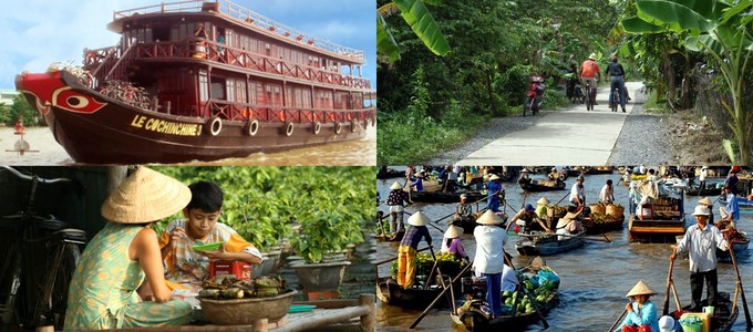 A combination of biking and leisure cruise in Mekong with Le Cochinchine Cruíse